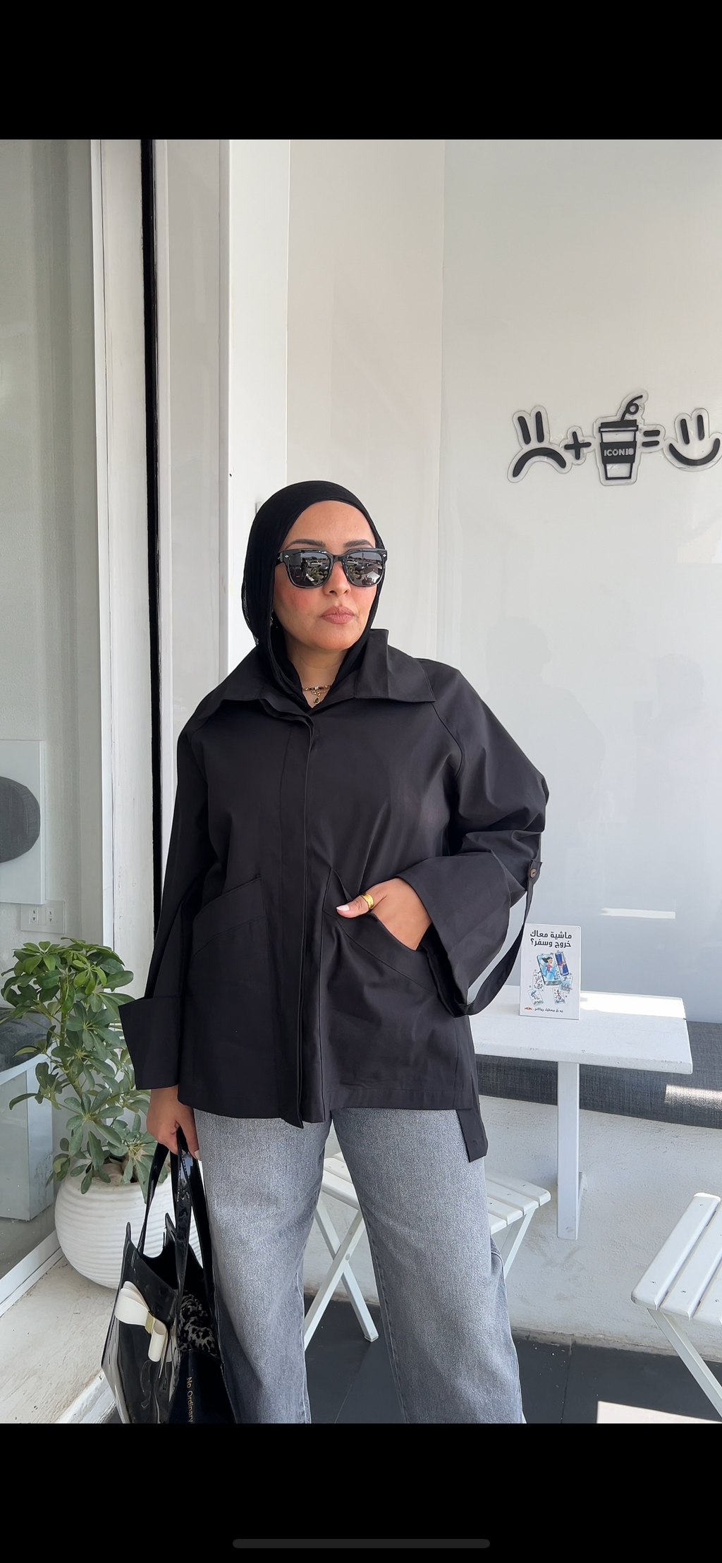Black Shirt-jacket