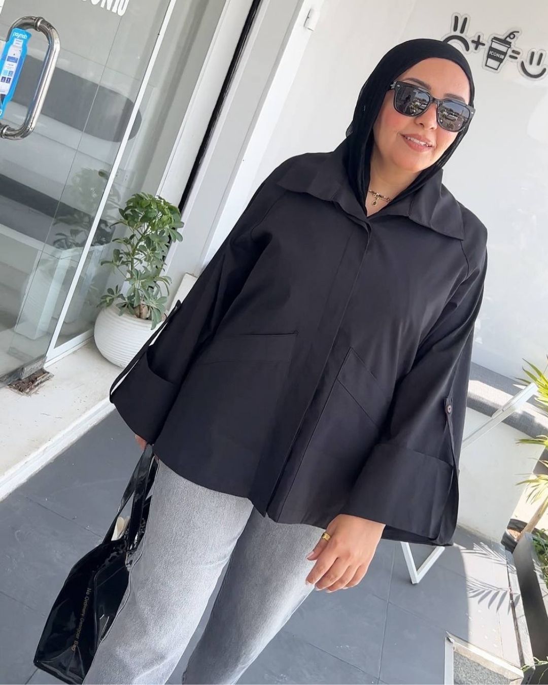 Shirt jacket (Black)