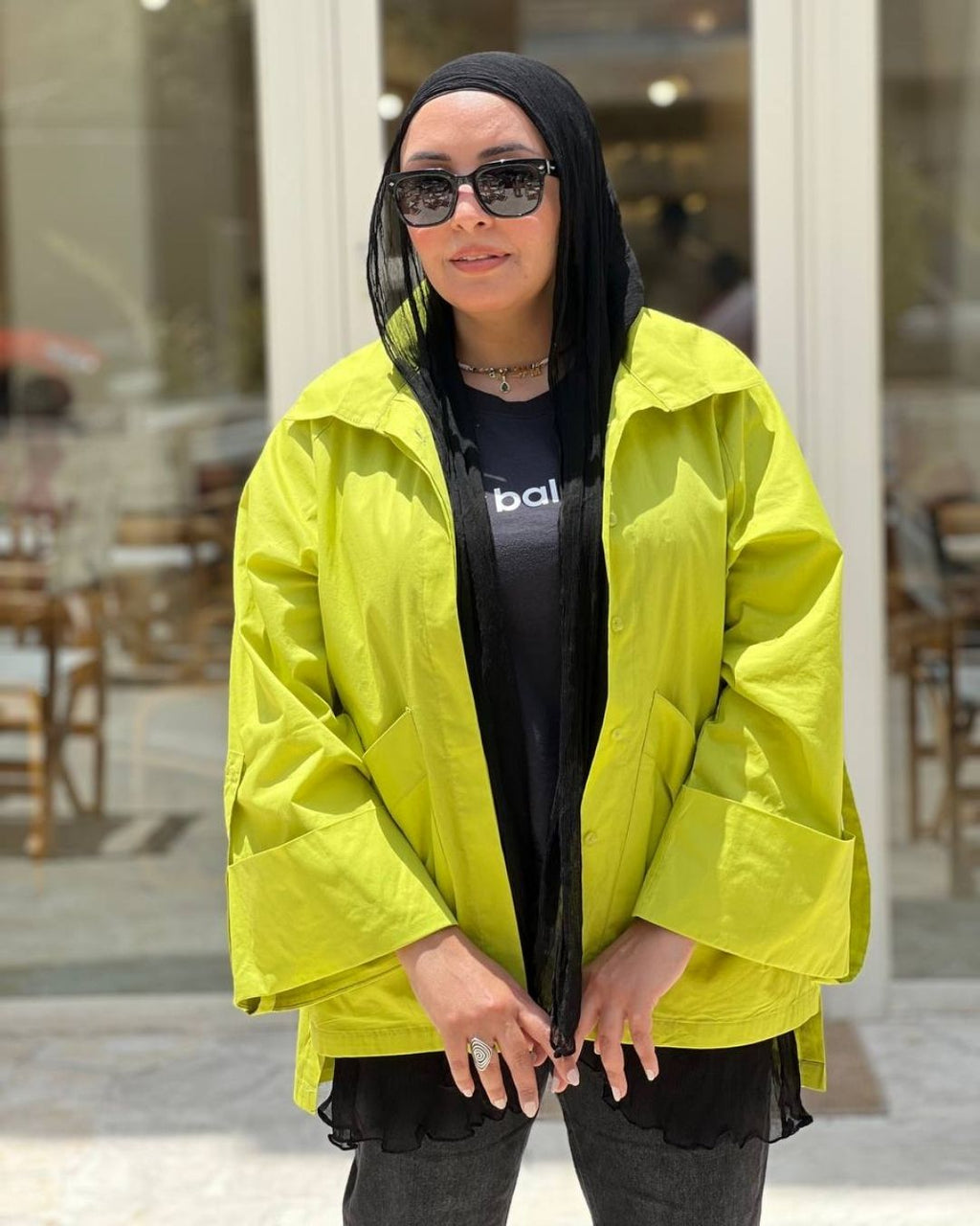 Shirt jacket ( lime green )