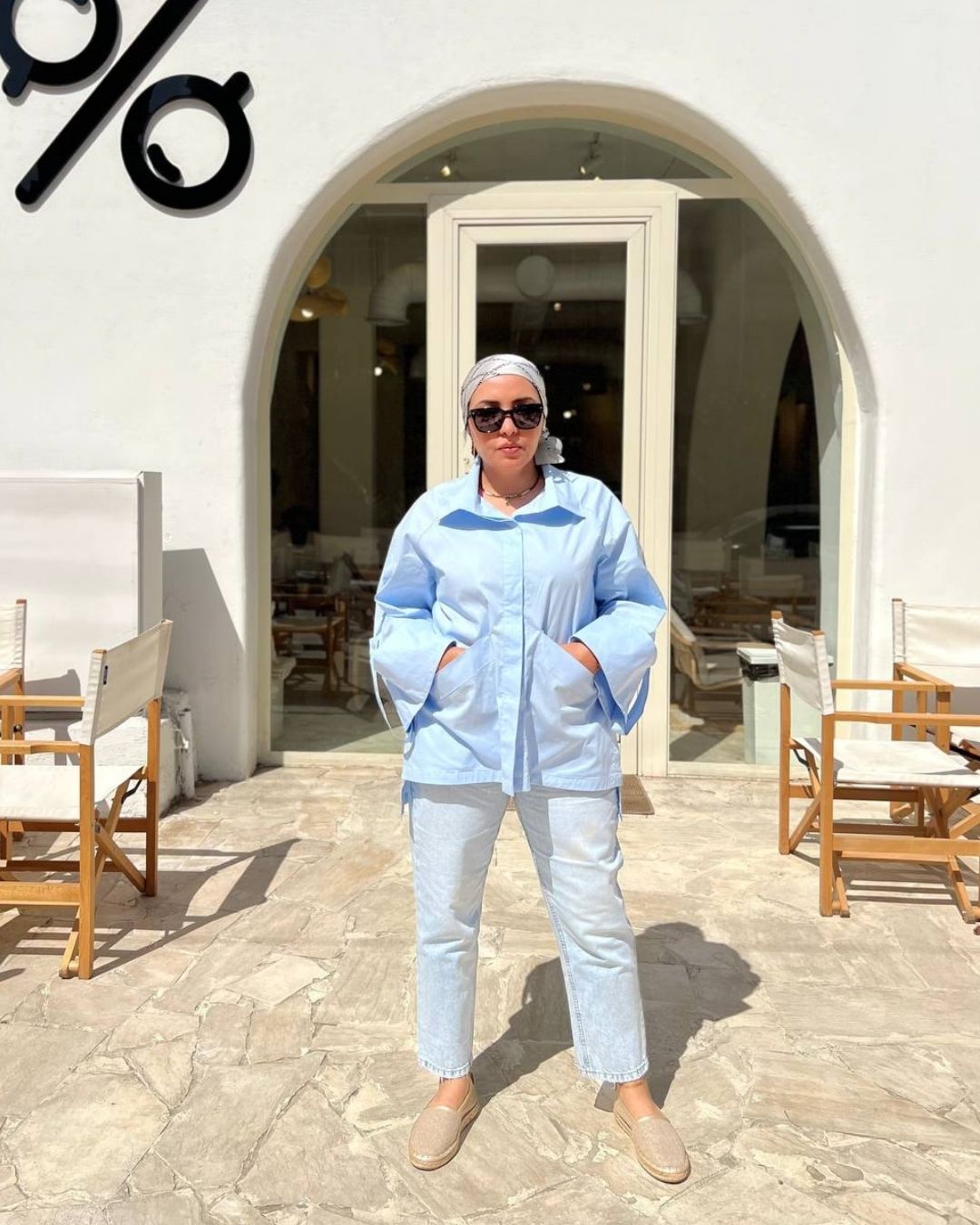 Shirt jacket (Sky Blue)