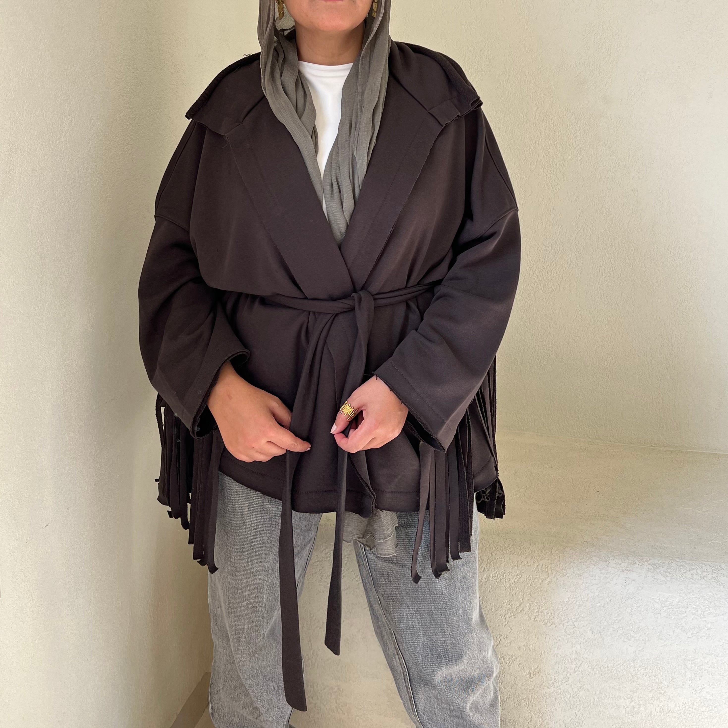 Fringes Oversized Cardigan