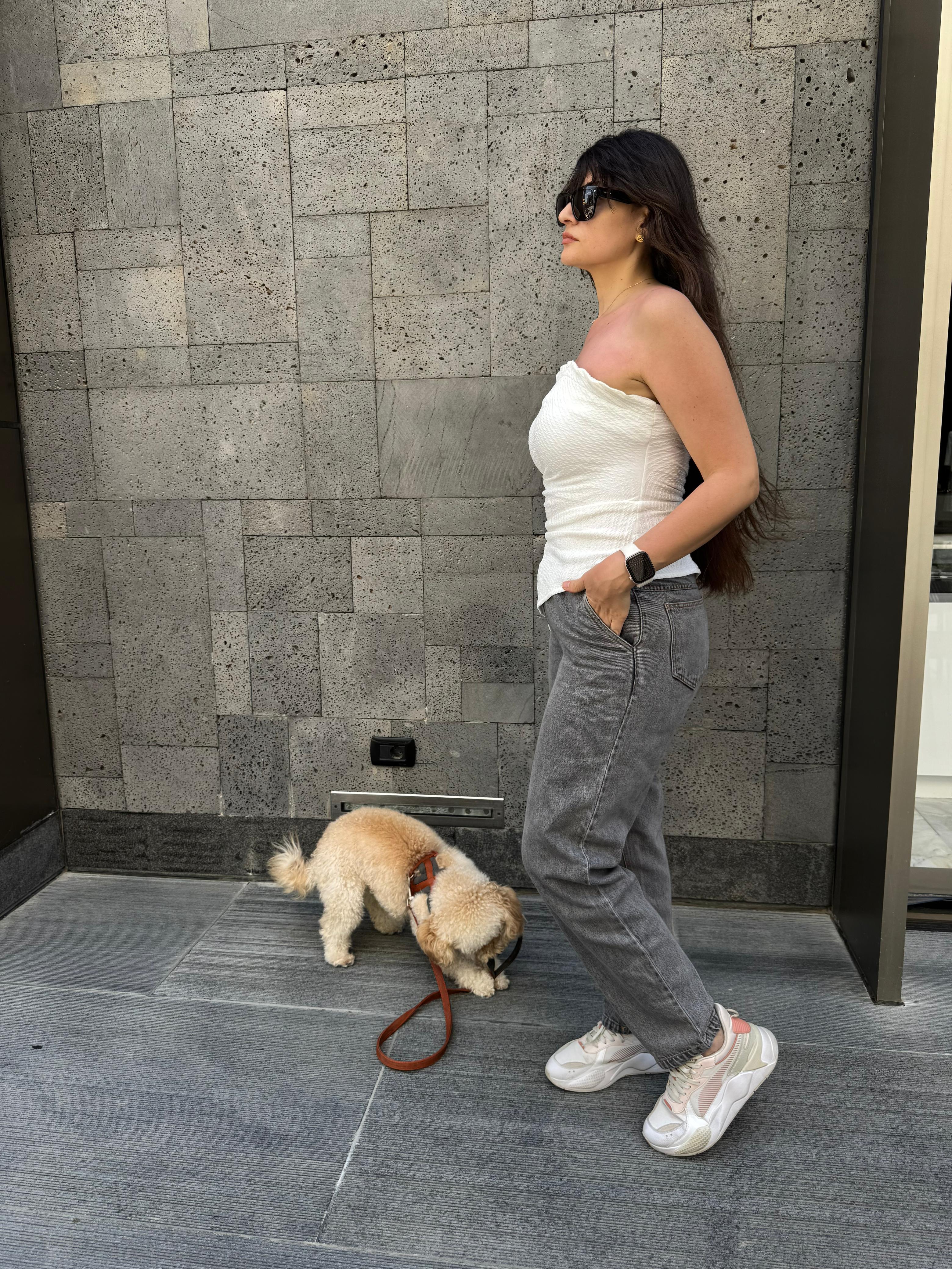Mom Fit High-Waist Denim Pants
